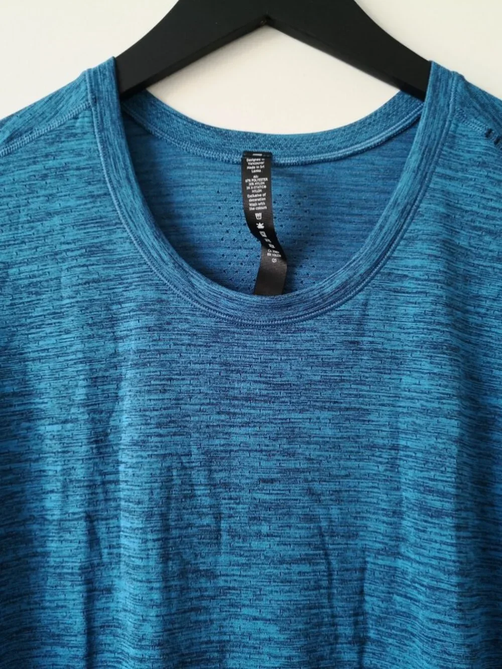 NWT LULULEMON TRNV/NEOB Blue Lightweight Metal Vent Breathe LS Top Men's XL - Picture 2 of 9